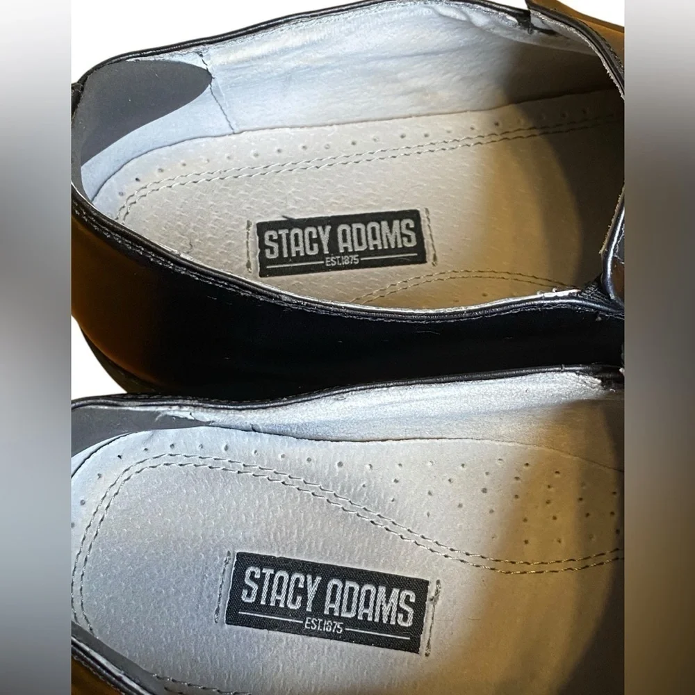 Stacy Adams Hillman Black Toe Loafer Dress Shoes Men’s Size 10M 24199-01